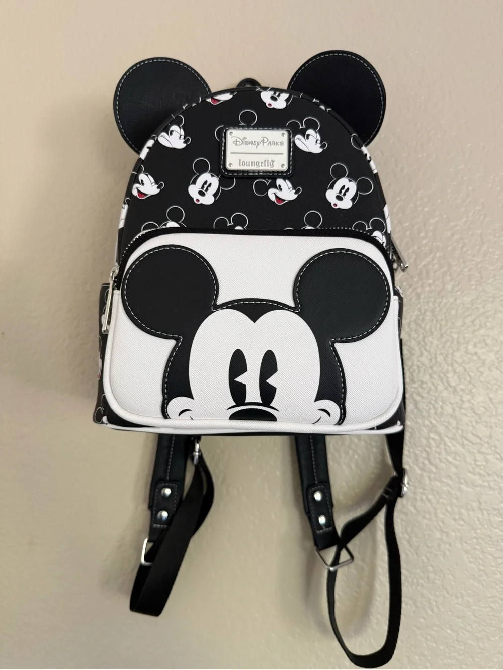 Loungefly Black & White Mickey Mouse Mini Backpack